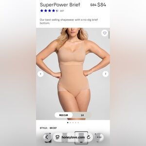 NWT Honeylove Brief